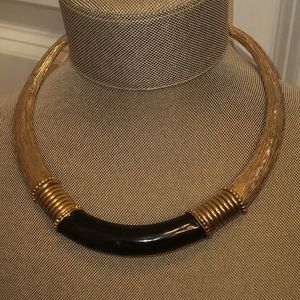 Vintage Torc Collar Enamel Choker Necklace